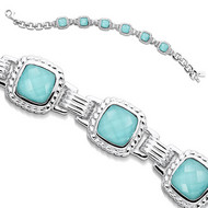 Turquoise Bracelet in Sterling Silver