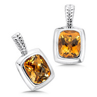 Citrine Earrings in Sterling Silver