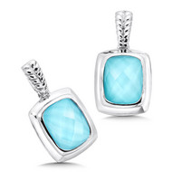 Turquoise Earrings in Sterling Silver