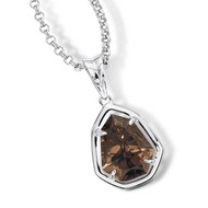 Smoky Quartz Pendant in Sterling Silver