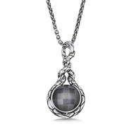 Hemetite Pendant in Sterling Silver