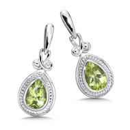 Peridot Earrings in Sterling Silver