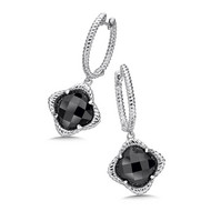 Hematite Earrings in Sterling Silver