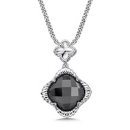 Hematite Pendant in Sterling Silver