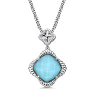 Turquoise Pendant in Sterling Silver