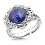 Lapis Ring in Sterling Silver