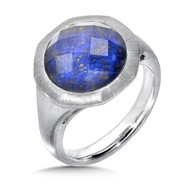  Lapis Ring in Sterling Silver