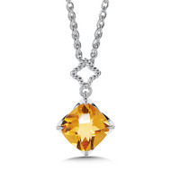 Citrine  Pendant in Sterling Silver