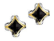 Onyx Earrings in 18k Gold $ Sterling Silver